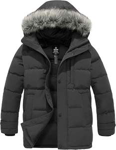 Vente chaude Veste d'hiver longue de conception de mode pour hommes sur mesure Vestes matelassées - Product Image 1