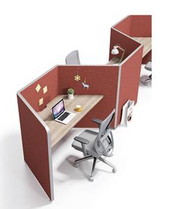 La mejor partición convertible moderna y sencilla personalizable, estación de trabajo de oficina, diseño de mesa larga, estilo de Panel de madera - Product Image 1