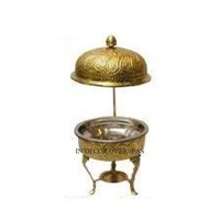 Gingko Leaves Floral Designer Hochwertiges vergoldetes Aluminium guss Attraktiver Look Hotel & Restaurant Buffet Set Chafing Dish