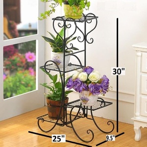 Support de fleurs en métal de style indien classique et créatif, pot de fleurs, décoration de mariage en plein air, vase écologique - Product Image 4