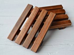 Accesorios de baño sin residuos con logotipo personalizado, bandeja de jabón de ducha hecha a mano, bandeja de jabón de drenaje de bambú de madera Natural ecológica - Product Image 5