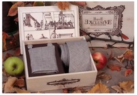 Cravates en Soie 100% pour Hommes, Motif Géométrique, Style Décontracté, Emballage Polybag, AD8371 - Vente en Gros