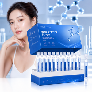 เซรั่มบำรุงผิวหน้าสูตรทองแดงเปปไทด์สีน้ำเงินแบบใช้ครั้งเดียว OEM ผลิตภัณฑ์ดูแลผิวชุ่มชื้น รับผลิตแบบ OEM ODM บริการบรรจุภัณฑ์ตามสั่ง - Product Image 5