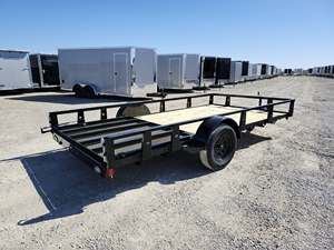 Nuevo Remolque de Arroz 2026, Remolque Utilitario de Eje Único 82X14 con Puerta de Rampa de 5 pies, Capacidad de Carga de 2001-3000 kg, Tamaño 7x14 - Product Image 3