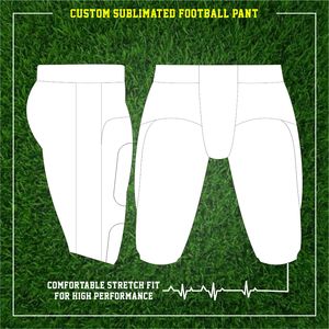 Maillot de football américain haut de gamme personnalisable, ensemble d'uniformes pour jeunes en tissu polyester respirant avec technologie de sublimation - Product Image 5