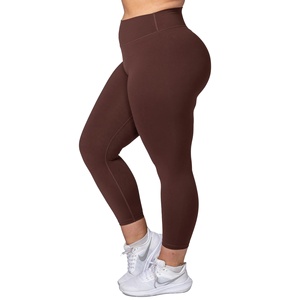 High Quality Custom High Waist Sports <b>Leggings</b> for Women Wholesale OEM Service Solid <b>Pattern</b> Pants - Product Image 1