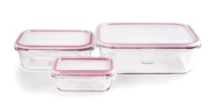 Set di 3 contenitori quadrati in vetro per alimenti (Ibili 754750) - Product Image 3