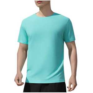 Camiseta deportiva transpirable de secado rápido logotipo personalizado bordado impreso grupo Personal diseño foto verano hombres y mujeres Tops - Product Image 2
