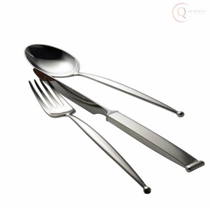 Juego de Cubiertos de Diseño Clásico para Mesa de Comedor |   Juego de Cubiertos de Acero Inoxidable Duradero, Cuchara, Tenedor y Cuchillo - Product Image 5