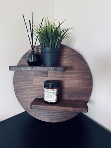 Étagère classique en bois marron étagères de rangement murales pour la maison hôtels salon cuisine salle de bain accessoires de décoration pour la maison 2024 - Product Image 2