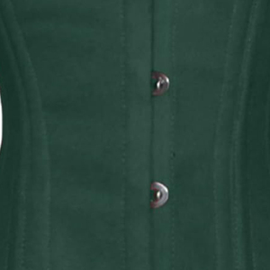 Corset en coton vert émeraude pour les fêtes Taille respirante Caractéristique amincissante - Product Image 3