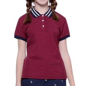 Best Quality 100% Cotton Solid Knitted Fabric Front 180g Quick Dry Anti-Pilling Breathable Casual Short Sleeve <b>Women</b> <b>Polo</b> <b>Shirt</b> - Product Image 3