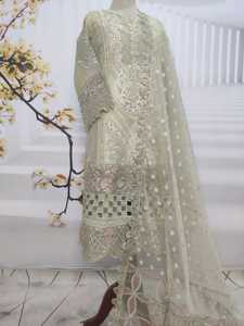 Traje de mujer de 3 uds para ocasión Formal estilo indio pakistaní elegante listo para usar traje de fiesta de lujo para mujer - Product Image 4