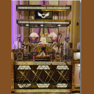 Comptoir de buffet Services de conception et de fabrication Table rectangulaire Comptoir de service de fruits en acier inoxydable pour la restauration - Product Image 2