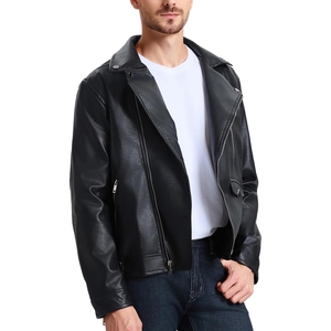 Chaqueta de Cuero PU de Diseño OEM para Invierno 2025, Ropa Casual de Invierno para Hombre, Ajuste Entallado, Chaqueta Holgada Transpirable de Moda - Product Image 2