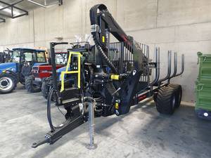 Remolque Forestal PALMS H10D con Grúa K5.85 |   Capacidad de Carga de 10 Toneladas |   Alcance de 8.5 m |   Torque de Elevación de 69 kNm |   Remolque Profesional para Transporte de Madera - Product Image 3