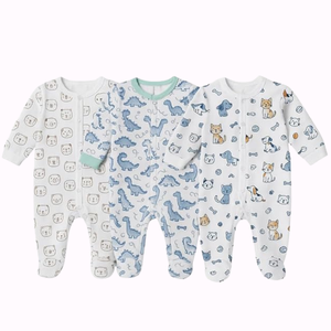 Combinaisons décontractées d'automne pour bébés filles en fibre de bambou/Spandex, vente en gros de vêtements pour nourrissons, fournisseur OEM, approvisionnement en vrac, fournisseur mondial - Product Image 2