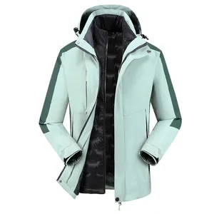 Jaket Ski Snowboarding pria tahan air mantel salju Slim Fit musim dingin hangat jaket Ski gunung Hiking luar ruangan Courdura 10000D