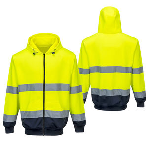 Ropa de Trabajo Industrial de Construcción, Talla Grande, Ligera, Clase 2, Alta Visibilidad, Fluorescente, Poliéster, Certificación CE, Sudadera con Capucha de Seguridad - Product Image 6