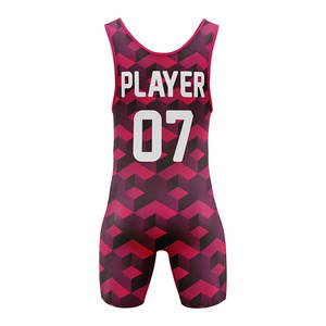 ชุดกีฬาซับลิเมชั่นพิมพ์โลโก้เอง ชุดยกน้ำหนักเด็กและผู้ใหญ่ ชุดมวยปล้ำเด็กและผู้ใหญ่ คุณภาพสูง - Product Image 3