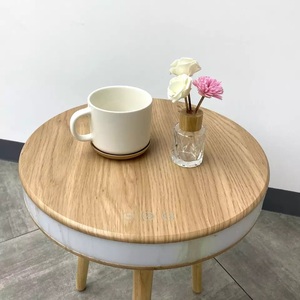 Mesa de altavoz con dientes azules, mueble de Color Natural, pulido, madera, decoración del hogar, estilo Simple, USB - Product Image 3