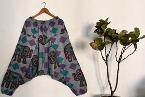 Joggers Harem Bohèmes Confortables Taille Unique pour Femme en Toile de Coton Douce et Respirante, Tenue Décontractée et Durable pour l'Hiver - Product Image 3