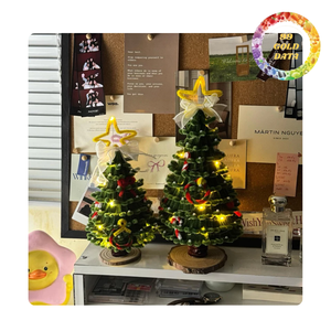 Bonito árbol de Navidad de chenilla DIY de Vietnam | Juego de bricolaje y árbol listo disponible - Product Image 1