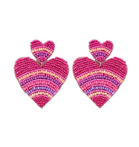 Floral <b>Embroidery</b> Handmade Lightweight Earrings with Glass Seed Beads Elegant Fabric Jewelry for Women Party Use - Product Image 6