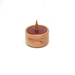 Élégant ensemble de récipients à sel et à sucre en bois naturel fabriqué à la main avec cuillère pour mariages-prix de gros indien - Product Image 3