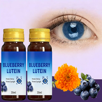 Gouttes de santé oculaire personnalisées extrait liquide de myrtille et lutéine supplément aux herbes pour la fatigue oculaire et soutien aux soins de la vue