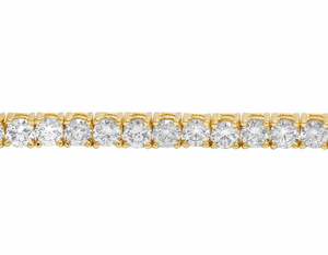Elegant 10K Gold Tennis <b>Bracelet</b> with Lab Grown Diamonds Classic Round Cut Design Luxury Jewelry for Women Gift - Product Image 2