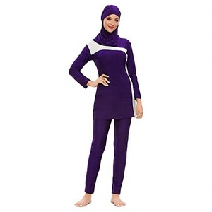 Traje de Baño Musulmán Modesto para Mujer, Burkini Islámico de Cuerpo Entero, Traje de Baño de Manga Larga, Conjunto de Ropa de Playa - Product Image 2