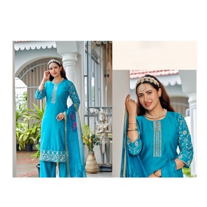 Designer Handwork cord set kurti with dupatta set for Stylish Ethnic Festive Dress for Wedding & Celebration Wear - Product Image 4