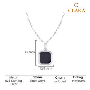 Achetez des pendentifs en argent pur 925 pour hommes et garçons, forme géométrique, serti de diamants en zircon, plaqué rhodium, or rose, tendance - Product Image 5