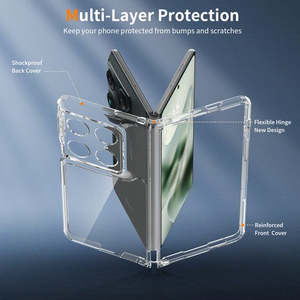 Funda Híbrida Acrílica Premium para Motorola Razr Fold 2026, Transparente - Product Image 2