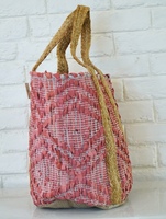 Sac fourre-tout Tyntra pour femme, style bohème, en cuir tressé et jute, à bandoulière croisée, capacité 3L+, sac à bandoulière écologique pour l'été, pour usage quotidien