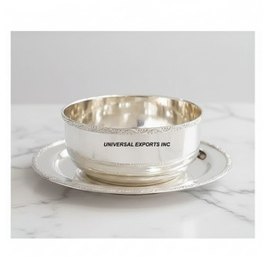 Bol à chocolat en acier inoxydable de haute qualité, fait main, élégant et classique, nouveau bol à chocolat en métal design. - Product Image 1