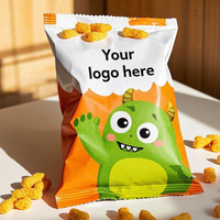 Sac personnalisé avec logo, pochette à fermeture arrière imprimée, qualité alimentaire, OEM ODM pour emballage de marque et de vente au détail