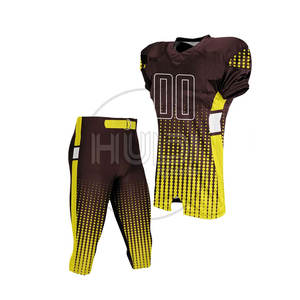 Conjunto de Uniforme de Fútbol Americano Personalizado de Alta Calidad, Manga Corta, Transpirable, de Secado Rápido, 100% Poliéster, Tallas Grandes - Product Image 4