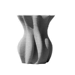 Pot de fleur rond imprimé 3D, plante géométrique, jardin extérieur, vente en gros - Product Image 1