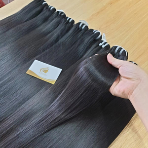 ผมต่อแบบ Remy ผมลอนตรงผมทอบริสุทธิ์จากเวียดนาม - Product Image 1