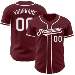 Good Quality OEM custom <b>baseball</b> uniforms for teams made with lightweight polyester fabric full button style - Product Image 6