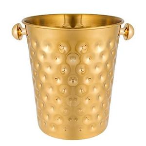 New Style Hammered Stainless Steel <b>Ice</b> <b>Bucket</b> with Tong for Chilled <b>Drinks</b> and Easy Serving Metal Cooler - Product Image 5