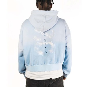 Sudadera con Capucha de Felpa 100% Algodón para Hombre, Talla Grande, Corte Regular, Transpirable para Invierno, Diseño con Bolsillo, Logotipo Bordado, Servicio OEM Personalizado - Product Image 5