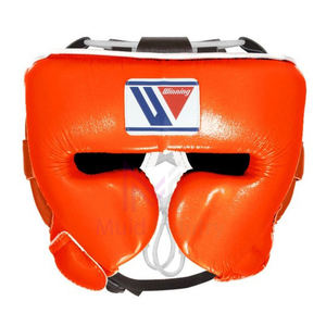 Set de Boxeo Naranja Winning, Cuero Vacuno de Alta Calidad, Artes Marciales, 4 Capas de Acolchado, Muñequeras con Cordones, Equipo de Boxeo para Sparring - Product Image 3