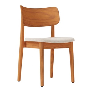 การออกแบบล่าสุดของเฟอร์นิเจอร์เก้าอี้ไม้สำหรับร้านอาหารแบบมินิมอลโซลูชันที่นั่งที่สวยงามและแข็งแรงพร้อมที่นั่งโฟมนุ่ม - Product Image 1