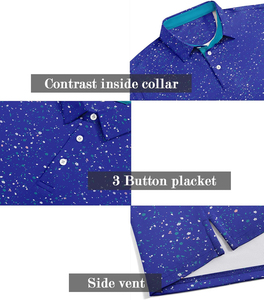 Chemise pour homme à col imprimé, tricotée, écologique, ample, respirante, à manches courtes par GK Leather Industries - Product Image 4