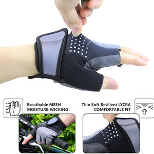 Guantes de Ciclismo Antideslizantes, Transpirables, de Tela Suave, con Logotipo Personalizado, de Alta Calidad, para Entrenamiento, Medios Dedos, Último Diseño - Product Image 5