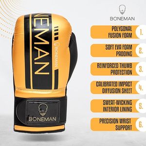 Gants de boxe en cuir de vachette personnalisés avec logo, très demandés, de haute qualité, à lacets, pour adultes, pour l'entraînement - Product Image 2
