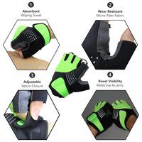 Gants sans doigts pour le tir à l'air comprimé, la chasse, la randonnée, le cyclisme, le fitness, le vélo, en nylon, légers